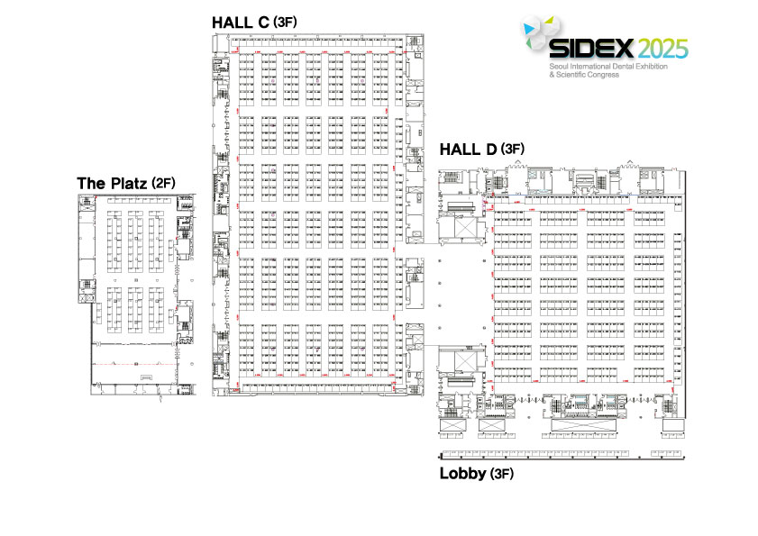 SIDEX2025 전시장 도면