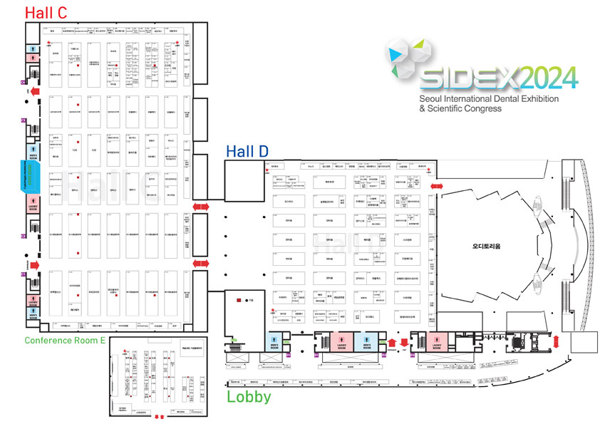 SIDEX 2025 전시장 도면